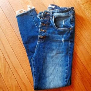STS Blue High Rise Ankle Skinny/ Size 25  short/ Indigo